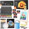 54 Pack Acrylic Paint Set, Acrylic Painting Set with 30 Colors Acrylic Paint, Wooden Easel, Painting Canvas, Paint Brushes, Palette, Art Painting Supplies for Kids Adults Beginner Artists